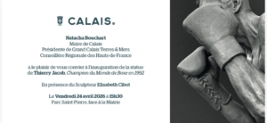 Inauguration du monument en hommage à Thierry Jacob - Calais