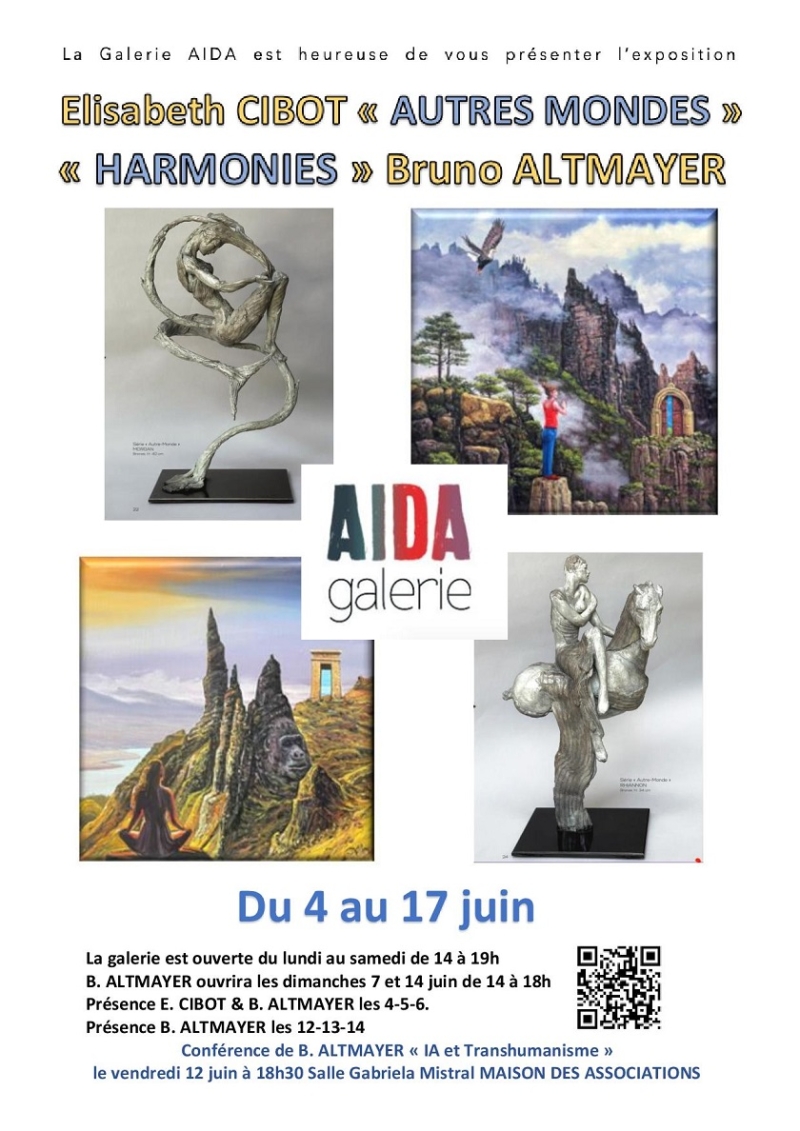 Exposition du 4 au 27 juin, Strasbourg, Galerie AIDA