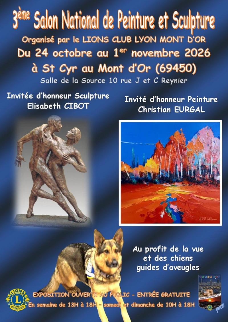 Elisabeth Cibot, invitée d'honneur du 3e Salon de Peinture et sculpture du Mont d'Or