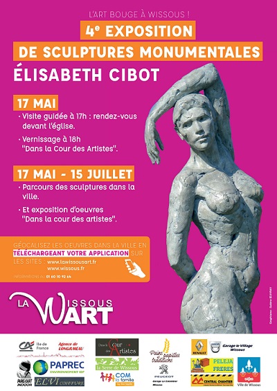 Exposition Elisabeth Cibot, Sculptures monumentales du 17 mai au 15 juillet 2018